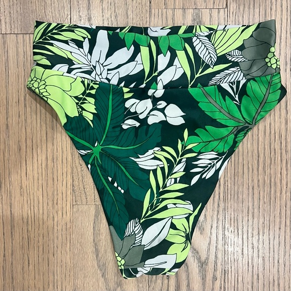 AERIE | Sycamore Tropical Green Floral Bikini | Size Small - Picture 6 of 10